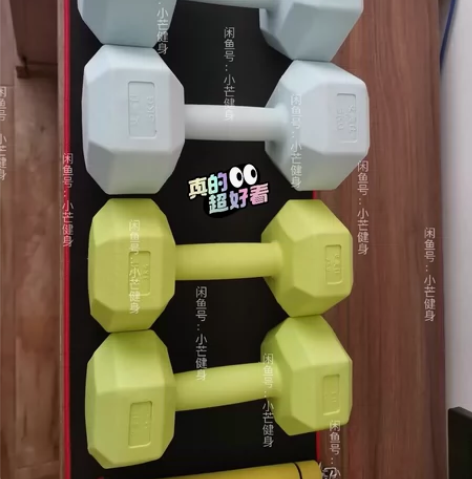 【瑜伽馆搬迁】4公斤哑铃8kg健身房哑铃男...