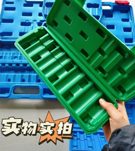 套筒收纳盒1/2套头塑箱塑料箱子电动工具箱...