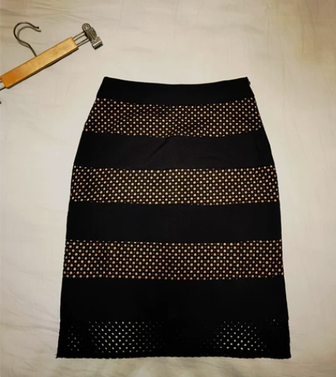 黑色镂空半裙/A字裙/铅笔裙/西装裙,s码...