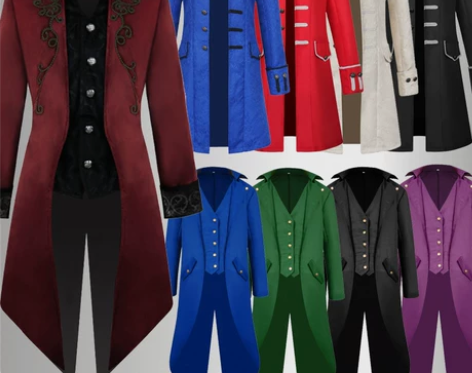 ?万圣节欧美燕尾服中世纪复古宫廷王子服装哥...