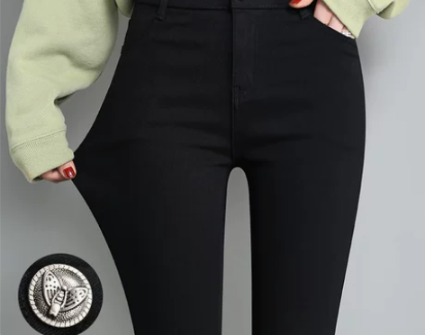 黑色打底裤女春秋款外穿2023新款高腰弹力...