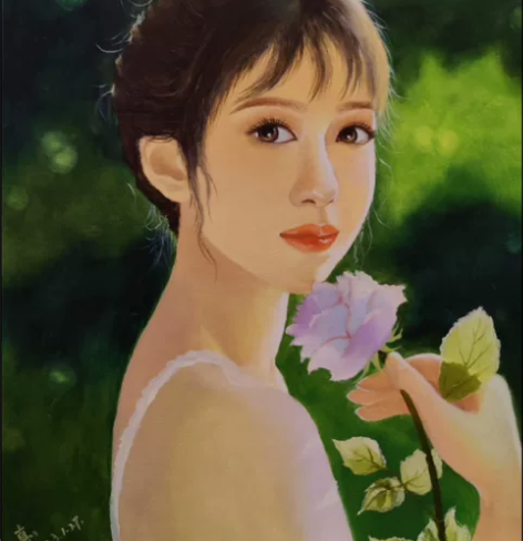 纯手绘油画/油画人物肖像 纯手绘油画人物肖...