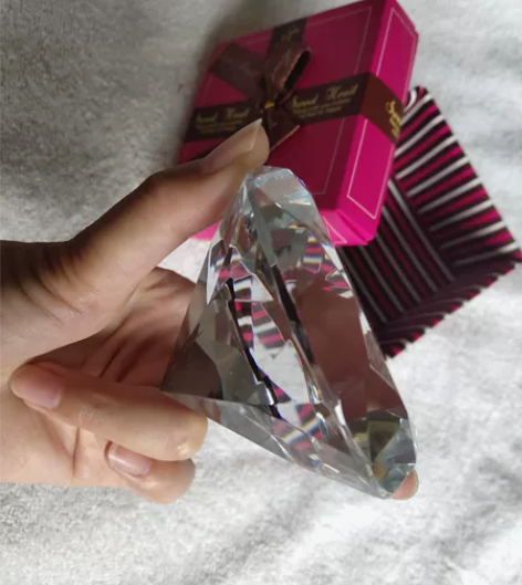 水晶镇纸 钻石形状 九新￥104人想要