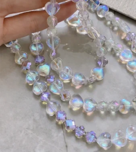 炫彩水晶珠|手机斜挎绳|挂绳 对折长度约5...