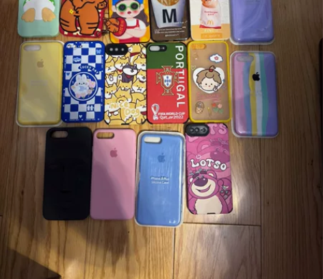 苹果Apple手机7P/8plus壳卡通可...