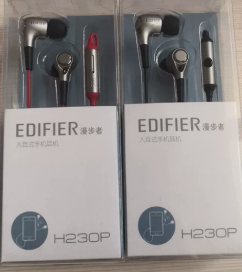 漫步者 H230P手机耳机入耳式重低音炮通...