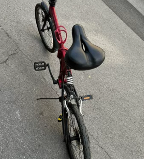 迪卡侬折叠自行车hoptown3，6级变速...