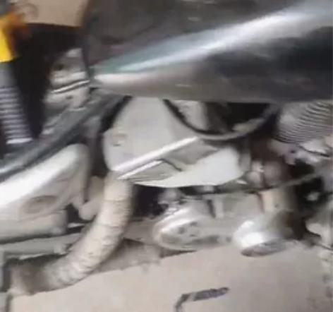 xv250 改装排气 新换的全合成机油 改...