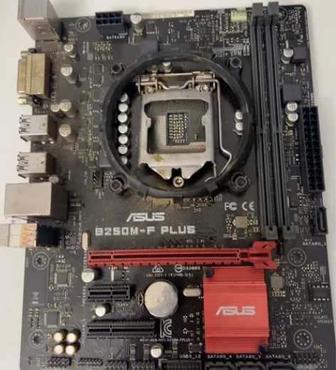 电脑主板 华硕b250m plus主板成色...