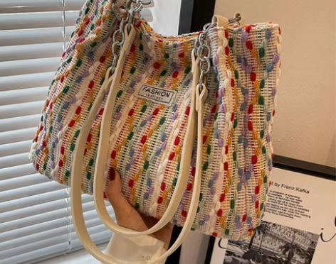 上班用的包包女大容量2023新款女包单肩帆...