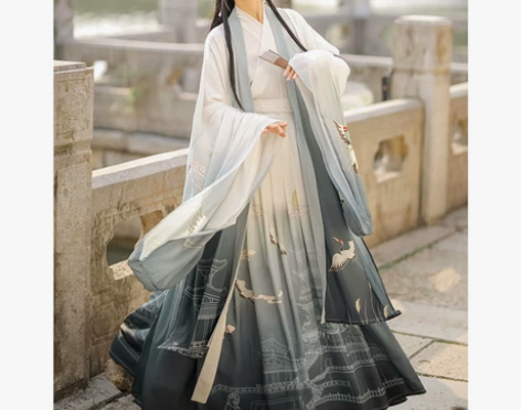 ?滕王阁汉服女款原创中国风晋制齐腰襦裙魏晋...