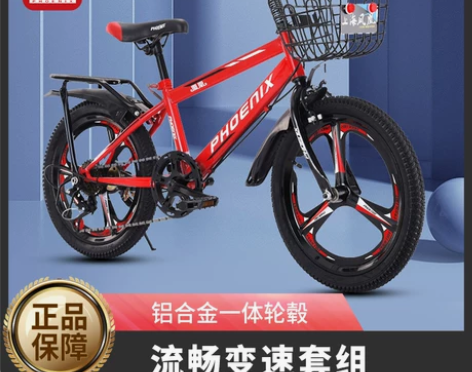 【双11狂欢价】凤凰儿童自行车小学生车男孩...