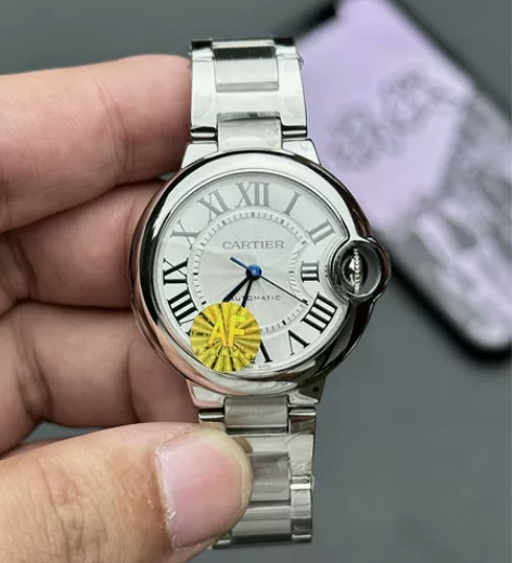 自己的卡地亚蓝气球山度士男表，男士全自动机...
