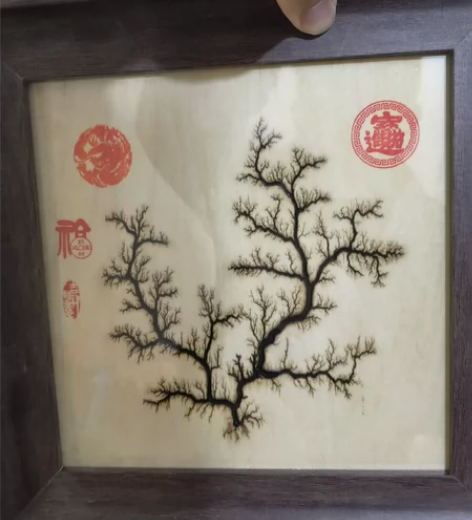 源木艺创的创作的电击画,规格20x20CM...