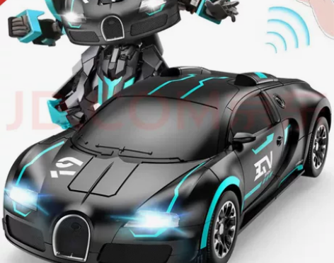 JJR/C变形车遥控汽车机器人男孩儿童玩具...