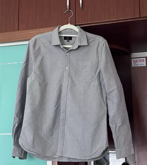 2023新款男士纯色潮流长袖衬衫大码宽松韩...