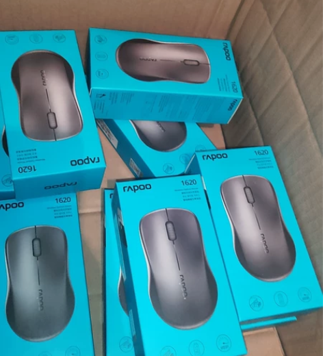 全新雷柏1620无线鼠标 全新未拆封，黑色...