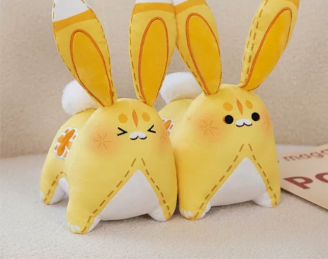 原神周边月桂系列兔子瑶瑶二次元毛绒璃月草系...