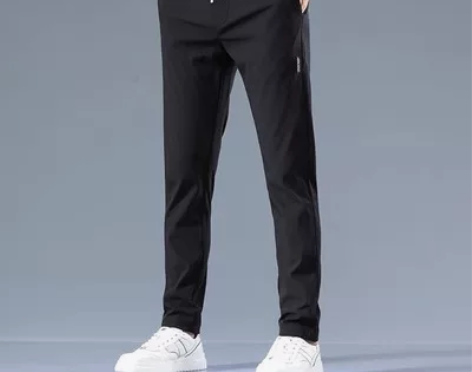 2024夏天痞帅休闲裤男秋季宽松2修身直筒...