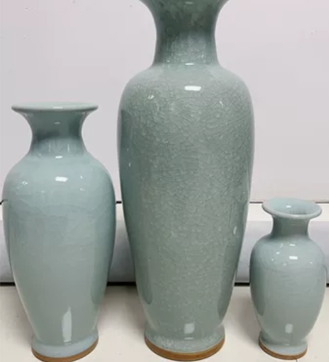 景德镇陶瓷器 钧瓷花瓶 摆件 家居客厅落地...