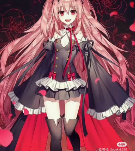 克鲁鲁cos服除腿套腕套之外都有，假发比较...