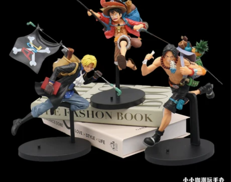 动漫手办海贼王航海奔跑背包路飞艾斯萨博模型...