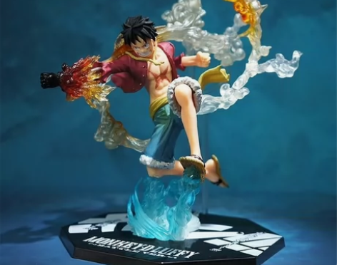 海贼王手办火拳路飞索隆艾斯山治全套周边模型...