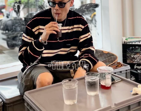 日系重磅320G余文乐复古休闲长谷川刺绣条...