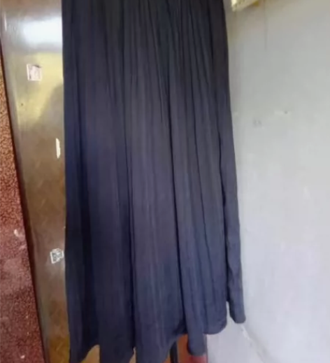 藏蓝色半身裙百褶半身裙长裙优雅气质 不退不...