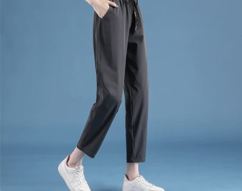 九分裤女夏季薄款直筒速干冰丝运动裤小个子卫...