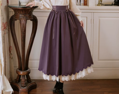 法式文艺学院风蕾丝大摆裙仙女短袖套装洛丽塔...