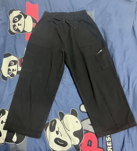 【闲置】休闲运动裤加绒运动长裤黑色加绒女生...