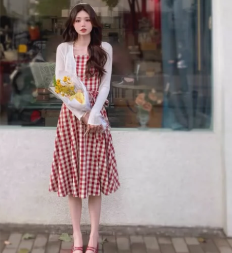 八piggy初恋田园甜辣妹純欲风复古收腰美...