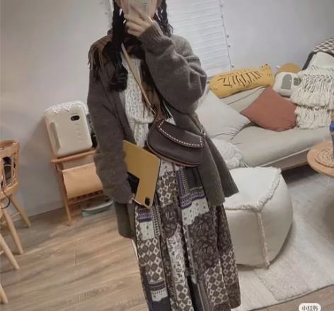 波西米亚民族风碎花半身裙女夏季高腰a字长裙...