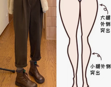 大码女装秋冬高腰垂感休闲毛呢裤女胖妹妹mm...