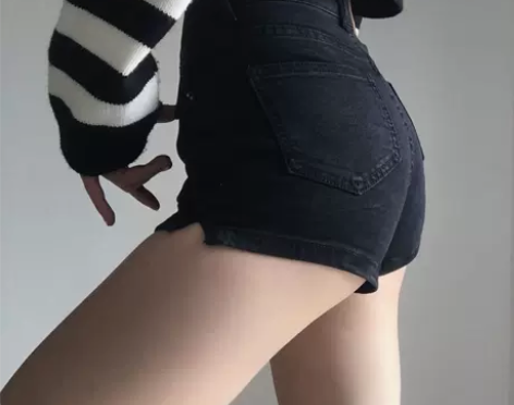 ?【包邮】欧美复古高腰蜜桃臀性感小开叉包臀...