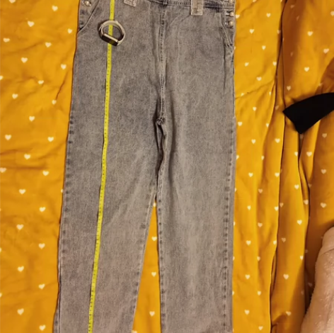 浅蓝色珍珠扣牛仔背带裤,内标165/68A...