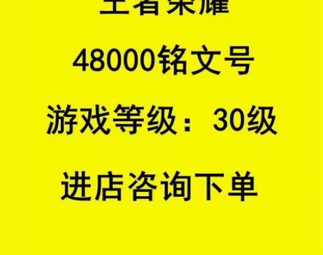王者荣耀成品3万金币转移账号安卓Q区30级...