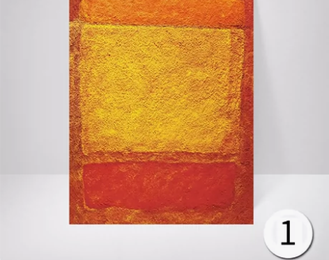 撞色无框画 (1-10 九款)马克·罗斯科...