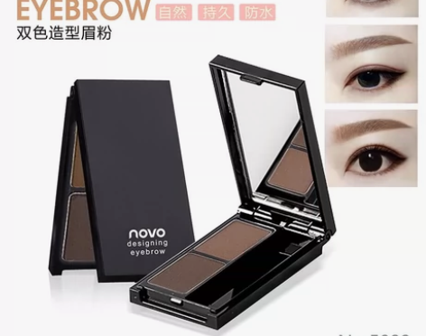 彩妆NOVO自然双色眉粉 双色渐变眉粉修容...