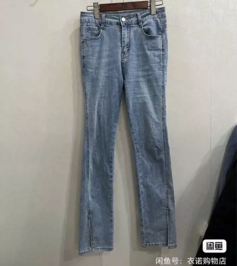 女士牛仔裤，腰围32臀围43裤长102，特...