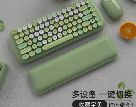 BOW 口红圆点无线蓝牙键盘鼠标套装ipa...