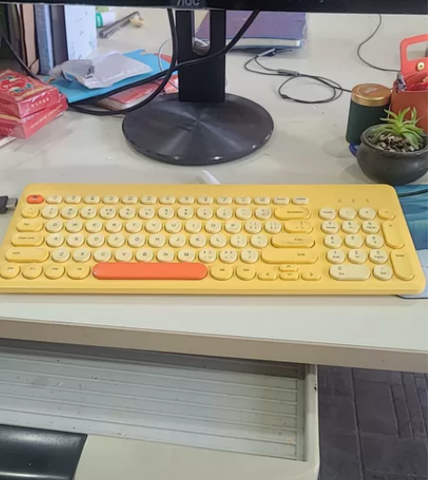 【包邮】BOW航世笔记本电脑充电无线键盘鼠...