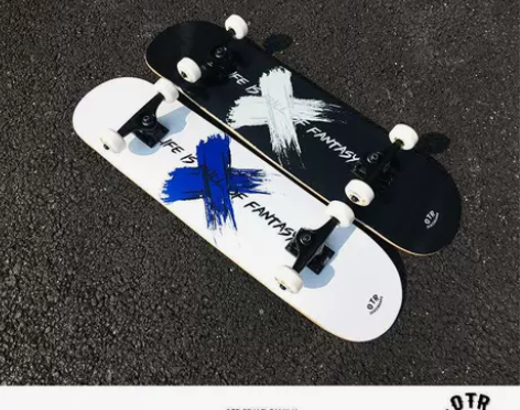 OTR滑板初学者青少年成人男女生儿童刷街4...