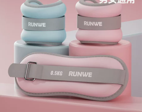 朗威沙袋绑腿负重跑步舞蹈训练学生脚踝隐形腿...