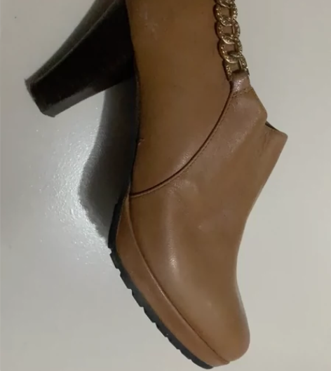 他她厚底防水台高跟羊皮女鞋39码大码高跟单...