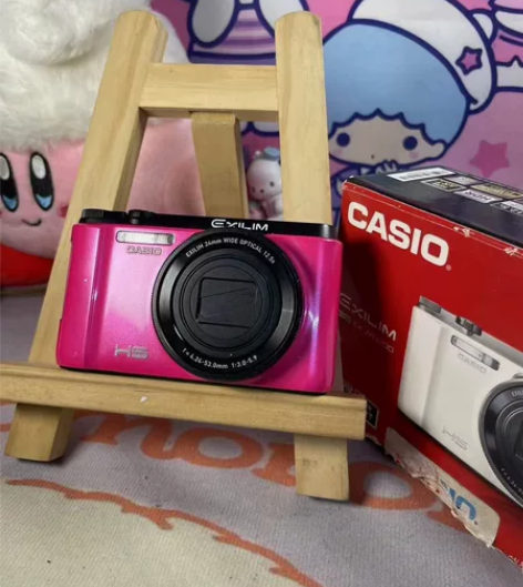 卡西欧ZR1200   玫红色 原盒 翻转...