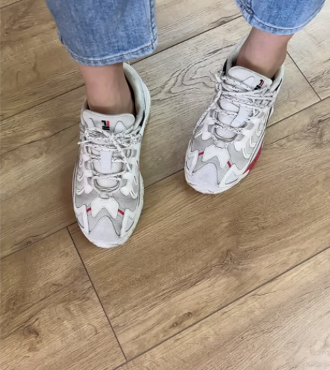 斐乐女老爹鞋，37.5码 购物北京的商场磨...