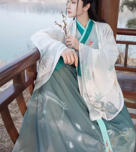 出闲置 全新汉服男正品原创中国风晋制齐腰襦...