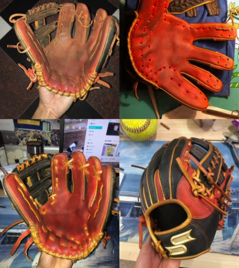 棒球手套换线 棒球手套修复 棒球手套翻新...